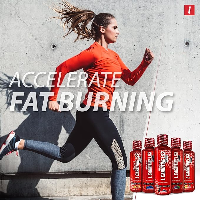 iSatori L-Carnitine LS3 1500, Liquid L-Carnitine with Acetyl L-Carnitine, L-Carnitine L-Tartrate, Stimulant Free Pre Workout, No Calories, Sugar, Gluten, Keto-Friendly, Blue Raspberry (32 Servings)