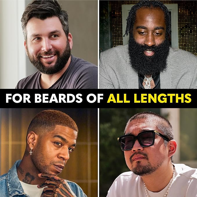 The Beard Club Beard Brush, Beard Comb and Scissors - Beard Kit for Men Grooming and Care for Beards and Mustaches - Gift Set