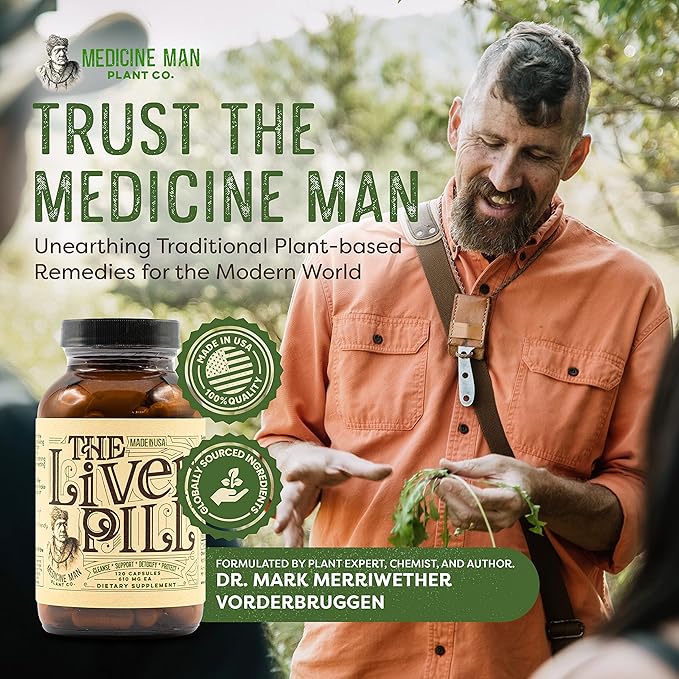 The Liver Pill 120 Capsules - Herbal Liver Cleanse Detox & Repair Pills with Burdock Root, Milk Thistle, Rosemary, and Flax Seed - Non-GMO, Organic, and Natural Liver Detox Pills for Men and Women