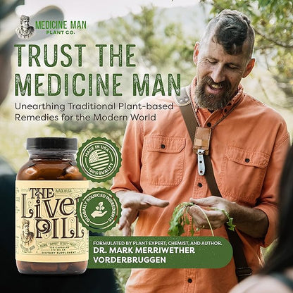 The Liver Pill 120 Capsules - Herbal Liver Cleanse Detox & Repair Pills with Burdock Root, Milk Thistle, Rosemary, and Flax Seed - Non-GMO, Organic, and Natural Liver Detox Pills for Men and Women