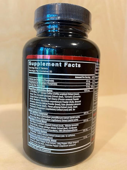 FORCE FACTOR Score! XXL Nitric Oxide Booster Supplement for Men with L-Citrulline, Horny Goat Weed, Black Maca, & Tribulus Terrestris to Increase Stamina, Energy, and Physical Performance, 60 Tablets