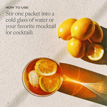 SAKARA Energy Effervescents, 15 Packets - Refined Sugar Free Electrolytes Powder Packets with Vitamin B12 & L Theanine, Flavored Water Packets, Hydration Powder, Energy Drink Electrolyte Powder