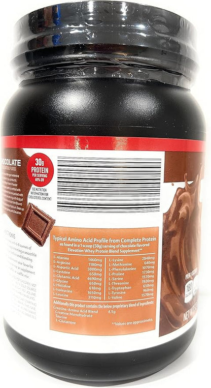 Elevation by Millville Chocolate Protein Powder 32oz, pack of 1