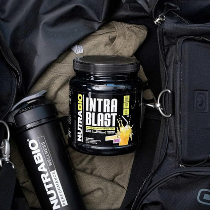 NutraBio Intra Blast BCAA EAA Electrolyte and Hydration Powder - Amino Acid Supplement, EAA/BCAA Powder - Non-GMO and Gluten Free - Passion Fruit - 30 Servings