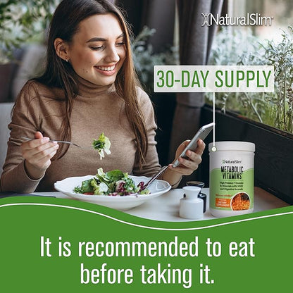 NaturalSlim Metabolic Vitamins - Combination of High Potency Multivitamins, Minerals, B Complex, Msm, & Digestive Formula Supplements for Men & Women - Energy & Metabolism Support - 3 Pack