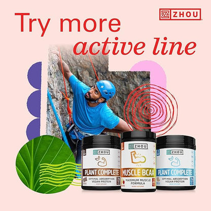 Zhou Nutrition Lite Up Xtra, Vegan Pre Workout Powder with Caffeine, Clean Energy Sourced from Green Tea, Nitric Oxide Booster, Gluten and Sugar Free, Non GMO, Cherry Limeade, 7.5 Oz