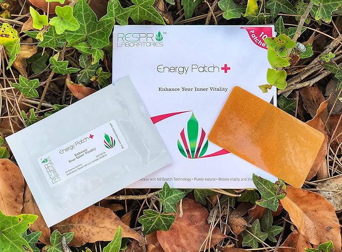 Natural Guarana and CoQ10 Energy Patch Plus, Continuous Release, 10 Patches