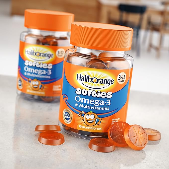 Haliborange Kids Vitamins Omega-3 and Multivitamin Orange Softies 30s