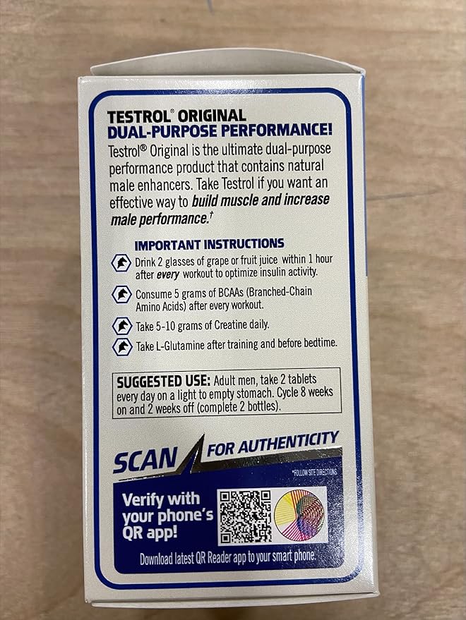 GAT Sport Testrol Original Test Booster | Male Performance, Vitality, Tribulus, Zinc, Magnesium | 60 Capsules