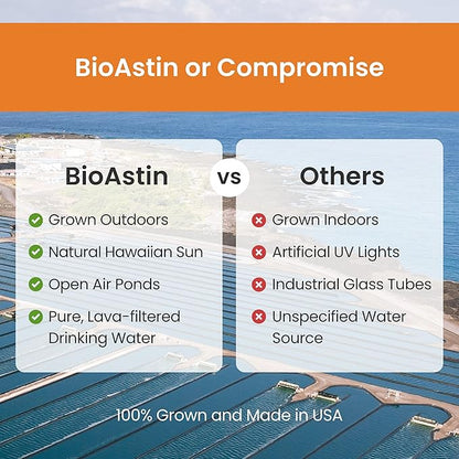 NUTREX HAWAII BioAstin Hawaiian Astaxanthin - 12mg, 90 Softgels - Farm-Direct Premium Antioxidant Supplement to Support Eye, Skin, Joint & Immune System Health - Non-GMO & Gluten-Free