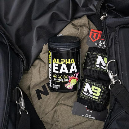 NutraBio Alpha EAA Hydration and Recovery Supplement - Full Spectrum EAA BCAA Matrix with Electrolytes, Nootropics, Coconut Water - Recovery, Energy, Focus, & Hydration Supplement (Cherry Lime Slush)