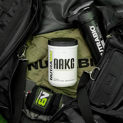 NutraBio Arginine AKG Workout Supplement Powder, 500g – Helps Support Lean Mass Gains, Boost Nitric Oxide, and Enhance Muscle Growth