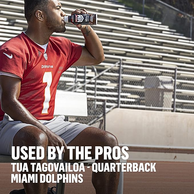 Muscle Milk Pro Advanced Nutrition Protein Shake, Knockout Chocolate, 11.16 Fl Oz (Pack of 12), 32g Protein, 1g Sugar, 16 Vitamins & Minerals, 5g Fiber, Workout Recovery, Energizing Snack, Packaging May Vary