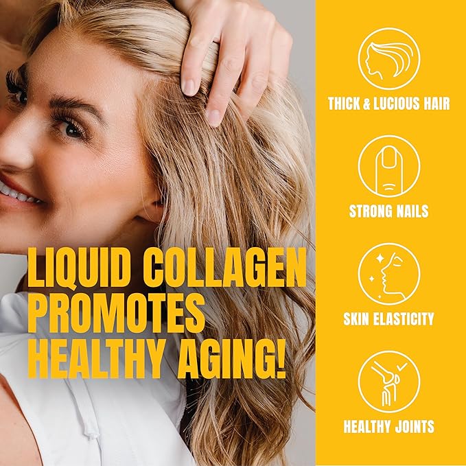 PROSUPPS Amino23 Liquid Collagen Shots, 23g Collagen Protein Promotes Exercise Recovery, Healthy Skin, Hair, Nails & Join Support – Convenient On The Go Bottle, Citrus Punch