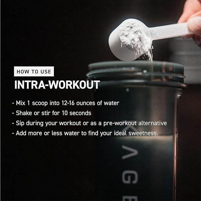 Kaged Intra Workout BCAA Powder | Blue Raspberry | In-KAGED | Intra Workout Carbs | Energy Drink for Weights & Cardio | Amino Acids to Boost Protein Synthesis | 20 Servings