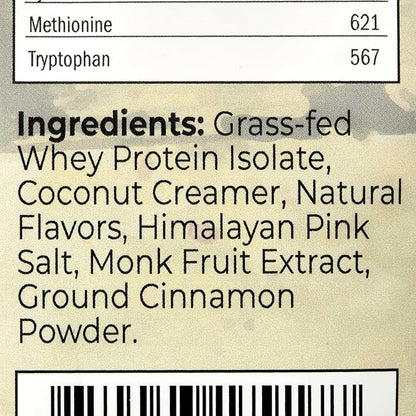 Santa Cruz Paleo Whey Protein Powder, Vanilla, 20g Grass Fed Whey Protein Isolate Per Serving, Gluten Free, Keto, Sugar Free, Paleo, Natural, Post Workout Muscle Support, 20 Servings, 1.2lb Bag