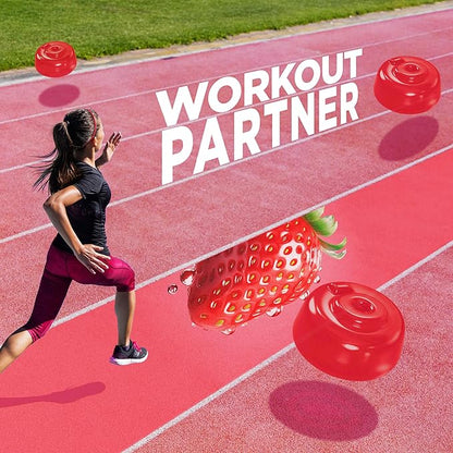 ōku Conscious Energy Gummy Snacks – Natural Caffeine from Green Tea & Yerba Mate, Vegan, Clean Ingredients, Gluten-Free, Focused Energy, Antioxidants & Fiber, Strawberry Pack of 12