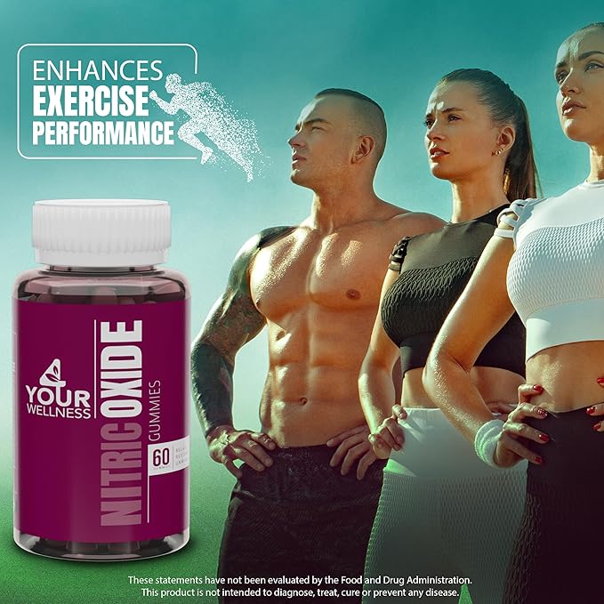 Nitric Oxide Gummies, Boosting Nitric Oxide Production and Blood Pressure, Made with Beet Root Extract is Gluten Free, Non-GMO, and Kosher (60 Count (Pack of 1), Mixed Berry)