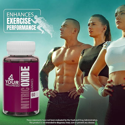 Nitric Oxide Gummies, Boosting Nitric Oxide Production and Blood Pressure, Made with Beet Root Extract is Gluten Free, Non-GMO, and Kosher (60 Count (Pack of 1), Mixed Berry)