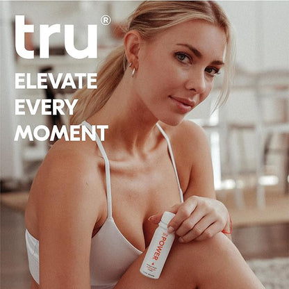 Tru Power Shot, Watermelon Flavored Extra Strength Energy Shots - Zero Sugar Pre Workout Drink plus Amino Acids and Green Coffee Bean - Natural Caffeine, GF, Keto, Vegan Supplement, 2oz (Pack of 24)