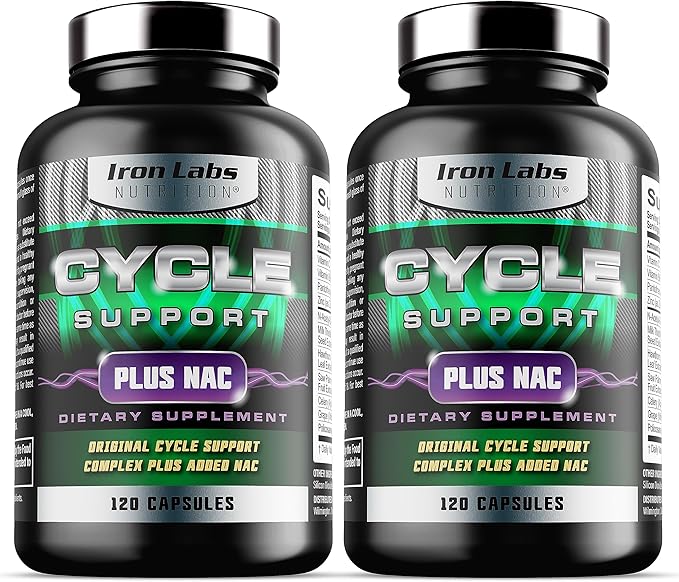 Iron Labs Nutrition Cycle Support Plus NAC (N-Acetyl-L-Cysteine) - On Cycle Support Supplements for Men - with N Acetyl L Cysteine, Milk Thistle, Hawthorne Berry and More (240 Capsules)