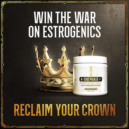 King Maker, 13-in-1 Anabolic Supplement for Men to Increase Stamina, Lean Muscle Growth & Recovery, N.O. Booster with Tongkat Ali (LJ100), 120 Capsules