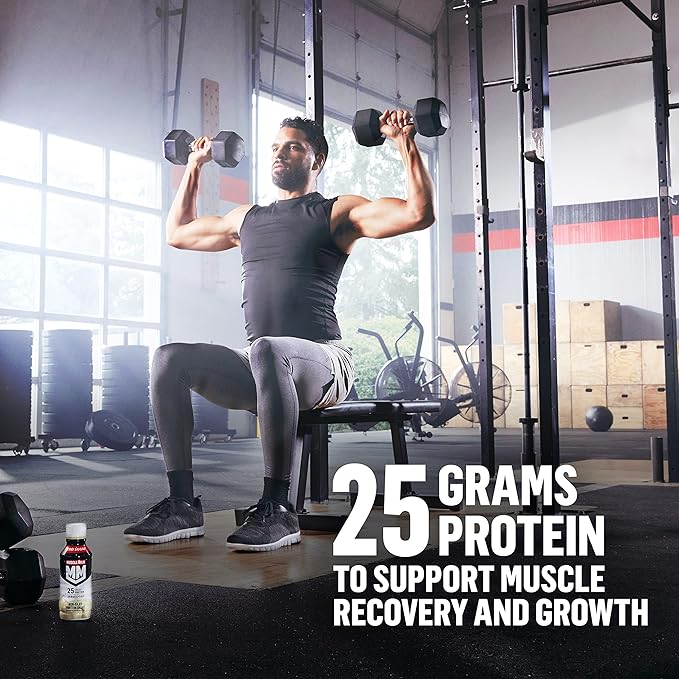 Muscle Milk Genuine Protein Shake, Strawberries 'N Crème, 25g Protein, 14 Fl Oz, 12 Pack