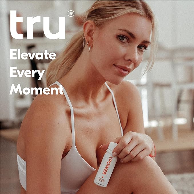 Tru Power Shot, Pre Workout Extra Strength Energy Shots with BCAAs, Watermelon Flavored Shots, 100 mg Natural Caffeine, Kosher, Gluten Free, Low Calories, Zero Sugar Supplement, 2oz (Pack of 12)