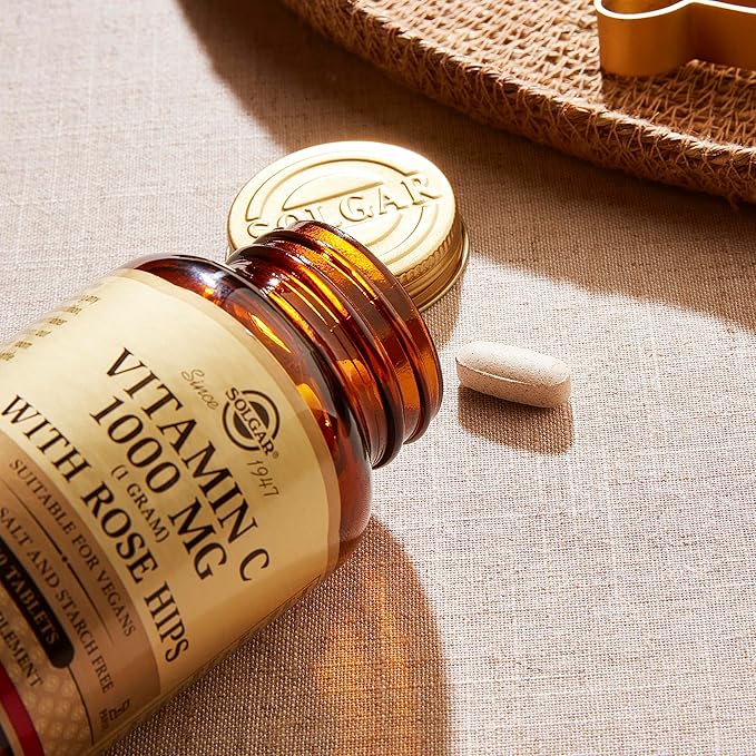 Solgar Vitamin C 1500 mg with Rose Hips, 180 Tablets - Antioxidant & Immune Support - Overall Health - Supports Healthy Skin & Joints - Non GMO, Vegan Gluten Free, Dairy Free, Kosher - 180 Servings