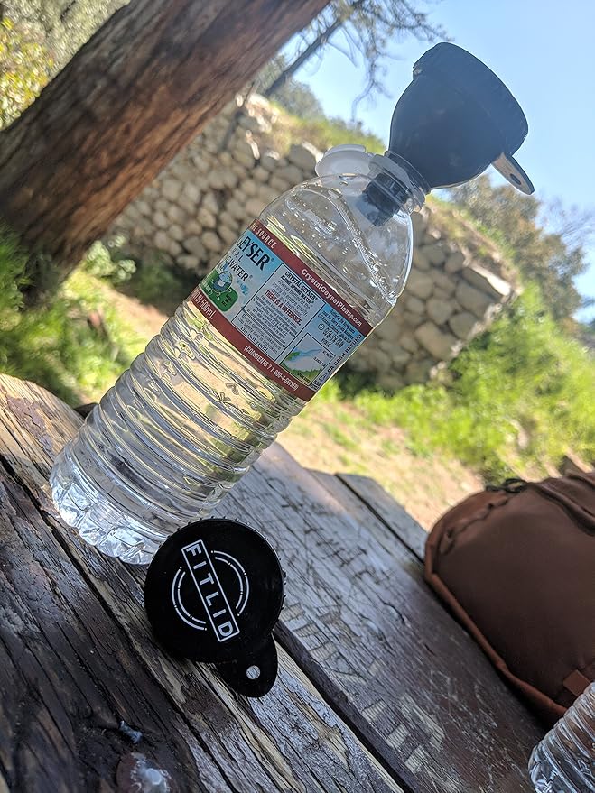 Small & Large 2-Pack Portable Protein Supplement Funnels, Great for Pre-Workout, BCAA's, and Protein Powder. Easy & Mess Free Container for Workout, Travel, to-Go, Fitness, WOD.