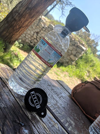 Small & Large 2-Pack Portable Protein Supplement Funnels, Great for Pre-Workout, BCAA's, and Protein Powder. Easy & Mess Free Container for Workout, Travel, to-Go, Fitness, WOD.